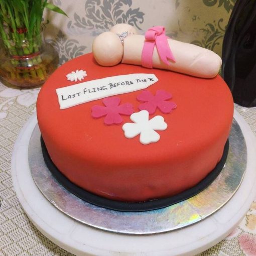 Penis Theme Birthday Cake