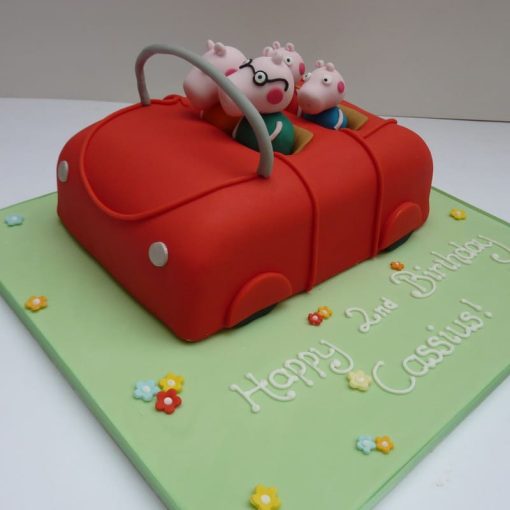 Peppa Pig Car Cake