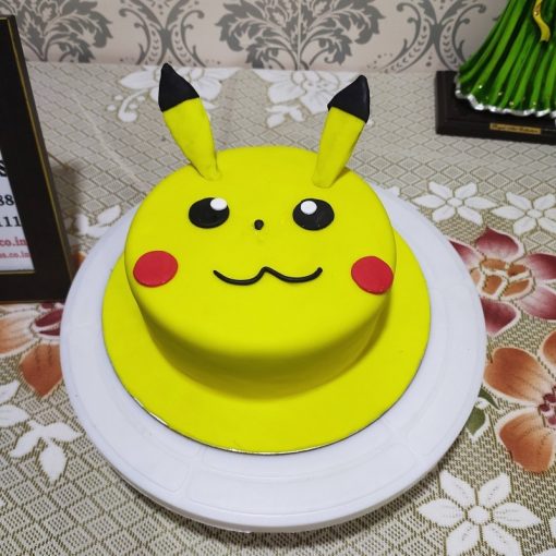 Pikachu Cartoon Fondant Cake