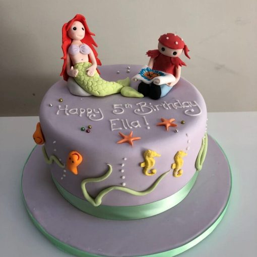 Pirate and Mermaid Birthday Cake