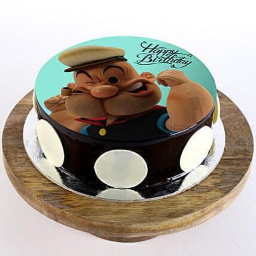 Popeye Photo Cake