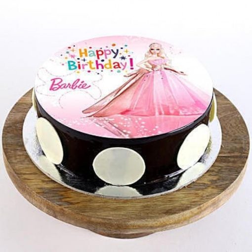 Princess Barbie Photo Cake