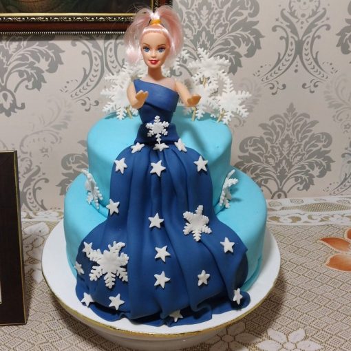 Princess Elsa Theme Birthday Cake