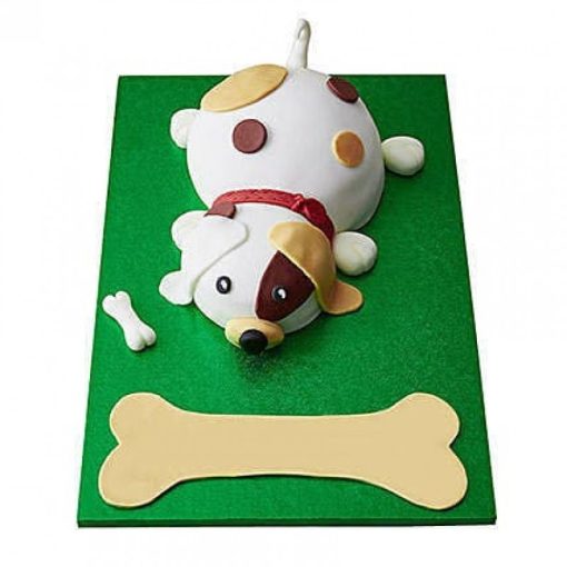 Puppy Fondant Cake