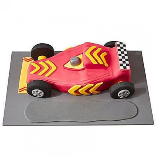 Racing Car Fondant Cake