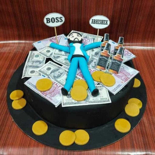 Rich Boss Theme Cake