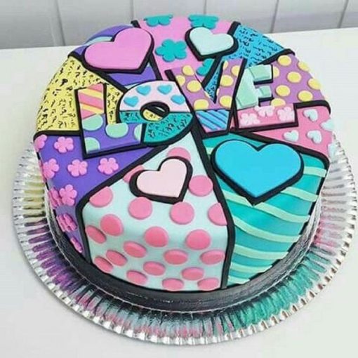 Romantic Love Designer Cake