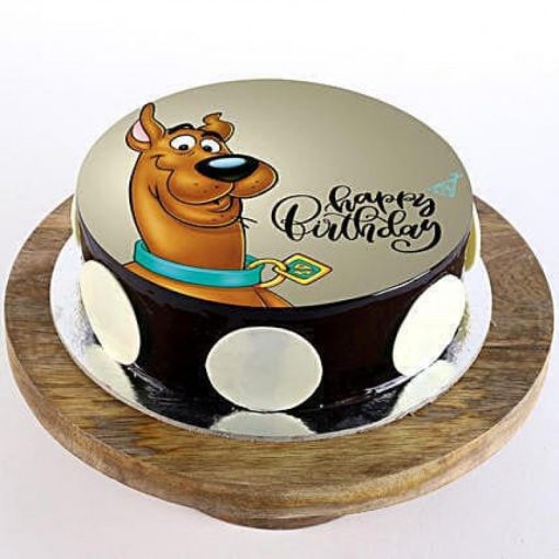 Scooby Doo Cartoon Photo Cake