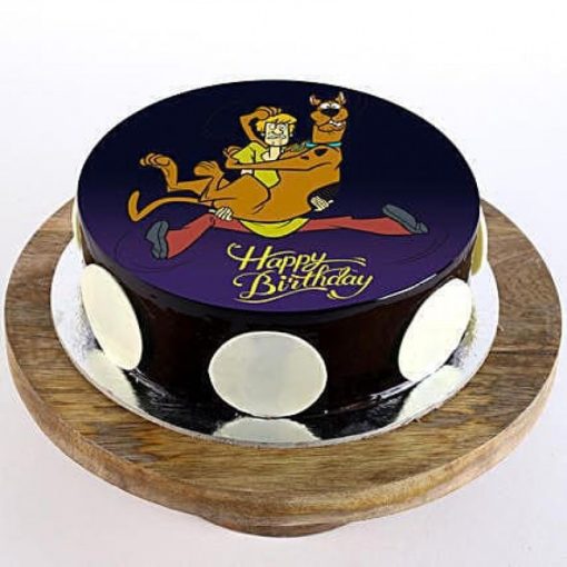 Scooby & Shaggy Cartoon Photo Cake