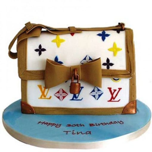 Sexy LV Bag Fondant Cake