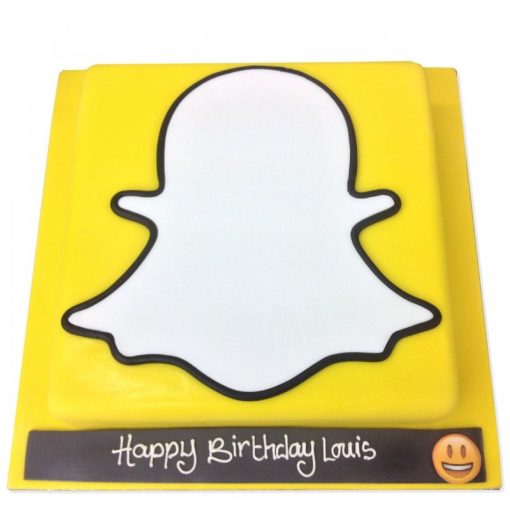 Snap Chat Logo Fondant Cake