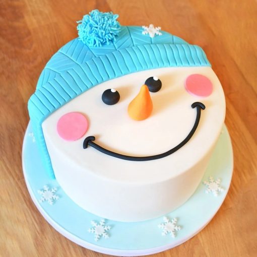 Snowman Fondant Cake