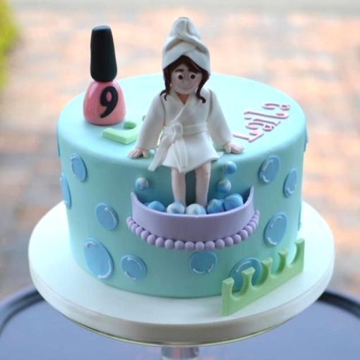 Spa Party Birthday Cake