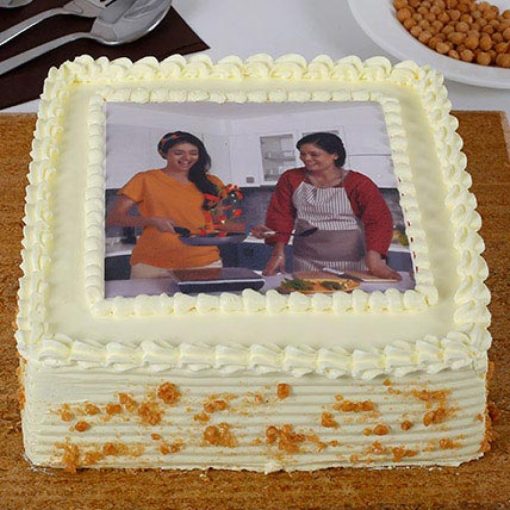 Butterscotch Square Photo Cake