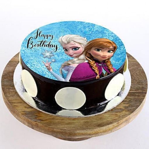 The Frozen Cartoon Photo Cake